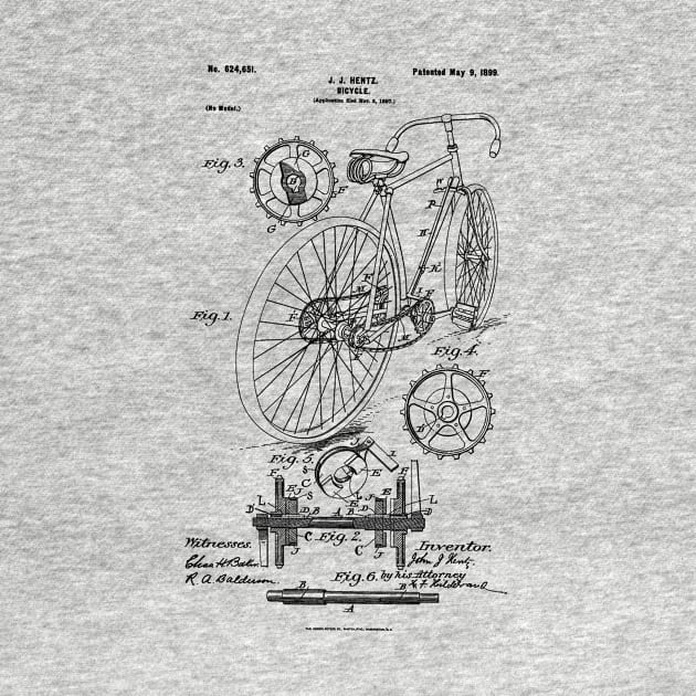 Bicycle Patent 1899 by Joodls